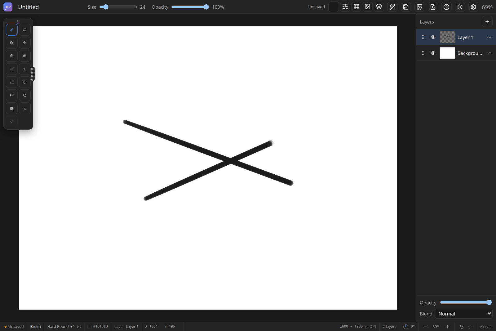 The HappyPaint editor